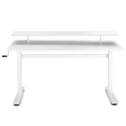 Tranzendesk Standing Desk With Clamp-On Shelf - 55" Sit To Stand Workstation With 55” Monitor Stand - White - Stand Steady 18 Tranzendesk Standing Desk With Clamp-On Shelf - 55" Sit To Stand Workstation With 55” Monitor Stand - White - Stand Steady -Online Furniture Store GUEST 005908a2 0440 48e4 9026 0ec12940c7e6