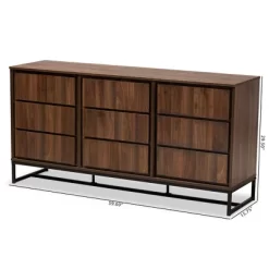 Neil Wood And Metal Dining Room Buffet Brown/Black - Baxton Studio -Online Furniture Store GUEST 0118f971 19c8 4b05 a527 e8175f9f2dc3