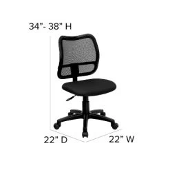 Emma And Oliver Mid-Back Mesh Swivel Task Office Chair -Online Furniture Store GUEST 0270eddd 56bc 4848 8a17 64c5038ffe0e