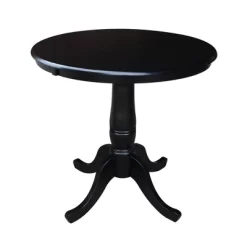 36" Round Top Pedestal Dining Table With 12" Drop Leaf - International Concepts -Online Furniture Store GUEST 02b05d5a 619a 462b 9f84 b6c5093ba93d