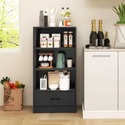 Costway 4-Tier Bookcase 48'' Display Bookshelf Storage Organizer With Shelves & Drawer Grey/White/Natural 15 Costway 4-Tier Bookcase 48'' Display Bookshelf Storage Organizer With Shelves & Drawer Grey/White/Natural -Online Furniture Store GUEST 02e706d1 0b22 4e36 9511 28adf91ed299