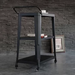 3 Tiered Harold Industrial Metal Dining Cart Black - AC Pacific 8 3 Tiered Harold Industrial Metal Dining Cart Black - AC Pacific -Online Furniture Store GUEST 035fac8c 8b46 4e04 bb1e b699aec9ae6a