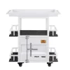 Cargo Serving Cart Antique Walnut/White - Acme Furniture