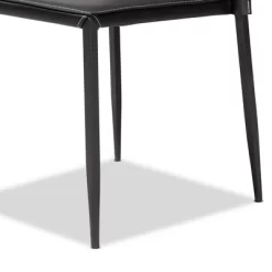 Set Of 4 Pascha Modern And Contemporary Faux Leather Upholstered Dining Chairs - Baxton Studio