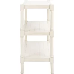 Rafiki 3 Shelf Console Table - Distressed White - Safavieh -Online Furniture Store GUEST 03b765cc 6ce4 4e1d 8670 5b928342b70f