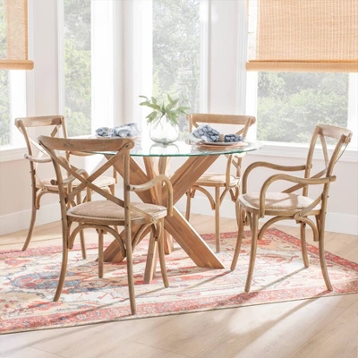 Helia Arm Chair Ash Gray - Linon 6 Helia Arm Chair Ash Gray - Linon - Image 6