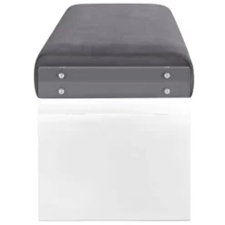 Roam Velvet Bench Gray - Modway