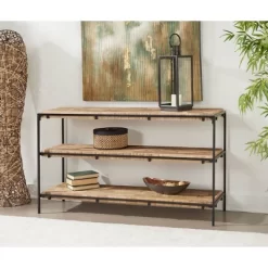 Raymond Rustic Console Natural Finish - Treasure Trove Accents -Online Furniture Store GUEST 040a19d5 0689 41f1 85fd 0193afba4fb0