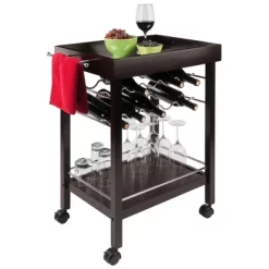 Johnnie Bar Cart Dark Espresso - Winsome -Online Furniture Store GUEST 042125f0 256d 43b2 a288 34a1b3cf00a4