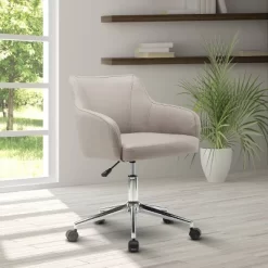 Comfy And Classy Home Office Chair- Beige- Techni Mobili