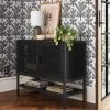 Minsmere 2 Door Cabinet - Black - Threshold™