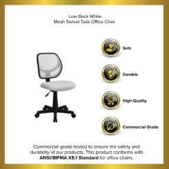 Emma And Oliver Mid-Back Mesh Swivel Task Office Chair With Curved Square Back 23 Emma And Oliver Mid-Back Mesh Swivel Task Office Chair With Curved Square Back -Online Furniture Store GUEST 058471e0 e525 4fa0 a140 88092037772b