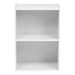 IRIS USA Wood Bookshelf Cube Organizer Storage