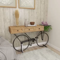 Farmhouse Metal Console Table Red - Olivia & May -Online Furniture Store GUEST 0665f288 d81a 44f9 8705 adb2bd847f22