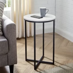 Vivian Glam X Leg Round Side Table - Saracina Home -Online Furniture Store GUEST 06a5ab93 ebae 443f ac1e 29f597adbbd1