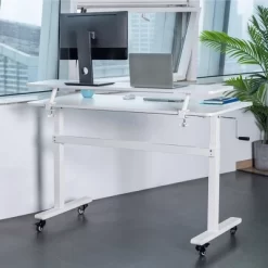 Tranzendesk Standing Desk With Clamp-On Shelf - 55" Sit To Stand Workstation With 55” Monitor Stand - White - Stand Steady 13 Tranzendesk Standing Desk With Clamp-On Shelf - 55" Sit To Stand Workstation With 55” Monitor Stand - White - Stand Steady -Online Furniture Store GUEST 06c99607 8b89 4cab ac4c 2fcf57a39bed