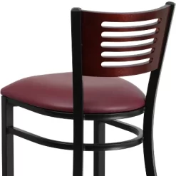 Flash Furniture Black Decorative Slat Back Metal Restaurant Barstool -Online Furniture Store GUEST 06d712a9 5e12 4011 83c9 93d5e512fc0b