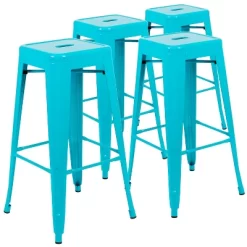 Emma And Oliver 4 Pack 30" High Metal Indoor Bar Stool - Stackable Stool 26 Emma And Oliver 4 Pack 30" High Metal Indoor Bar Stool - Stackable Stool -Online Furniture Store GUEST 073f09cc 704c 4510 9e22 fa24c1856aad