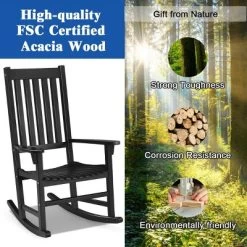 Costway 2PCS Wood Rocking Chair Porch Rocker High Back Garden Seat Indoor Outdoor 19 Costway 2PCS Wood Rocking Chair Porch Rocker High Back Garden Seat Indoor Outdoor -Online Furniture Store GUEST 084952bb eae0 4fe6 a157 b54c59cc689f