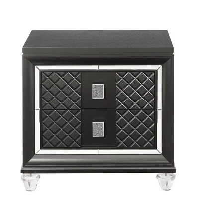 30" Sawyer Nightstand Metallic Gray - Acme Furniture 3 30" Sawyer Nightstand Metallic Gray - Acme Furniture - Image 3