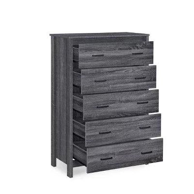 Olimont Contemporary 5 Drawer Chest - Christopher Knight Home 2 Olimont Contemporary 5 Drawer Chest - Christopher Knight Home - Image 2