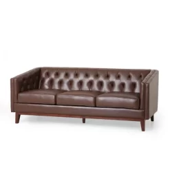 Ovando Contemporary Upholstered 3 Seater Sofa - Christopher Knight Home -Online Furniture Store GUEST 09f60da1 8989 456c ac68 90edba24e79b
