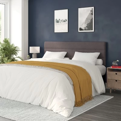 Flash Furniture Paxton Channel Stitched Upholstered Headboard, Adjustable Height From 44.5" To 57.25" 1 Flash Furniture Paxton Channel Stitched Upholstered Headboard, Adjustable Height From 44.5" To 57.25"