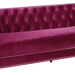 67" Heibero Sofa Burgundy Velvet - Acme Furniture -Online Furniture Store GUEST 0a5198df f800 45b9 900d 38279f2d2890