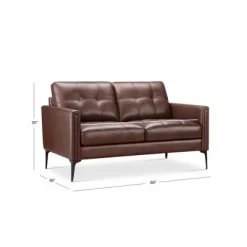 Tangelo Leather Loveseat Brown - Abbyson Living -Online Furniture Store GUEST 0a61ccd4 51de 4dac 8153 84fe8d661c75