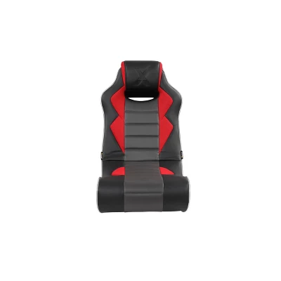 Flash Neo Fiber LED Wired Audio Floor Rocker Gaming Chair Red/Black - X Rocker 1 Flash Neo Fiber LED Wired Audio Floor Rocker Gaming Chair Red/Black - X Rocker