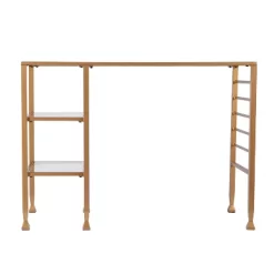 Jamel Glass Writing Desk With Storage Gold - Aiden Lane 5 Jamel Glass Writing Desk With Storage Gold - Aiden Lane -Online Furniture Store GUEST 0b2ac782 640b 4943 8e95 ec5d5bec268b