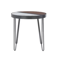 Rivendell Side Table Walnut/White - Linon -Online Furniture Store GUEST 0c091764 b26d 446c 82ae 74e8bf33e46f