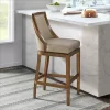 Ellie Bar Height Stool With Back - Alaterre Furniture