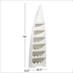 Coastal Wood Standing Wine Rack White - Olivia & May -Online Furniture Store GUEST 0ea5d636 9f7f 4ebc a0f8 eb7a87ce987a