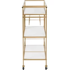 Honey-Can-Do 3 Tier Bar Cart Gold/White -Online Furniture Store GUEST 0f6bc3ea c700 49ba b8c6 e363a5aeded8