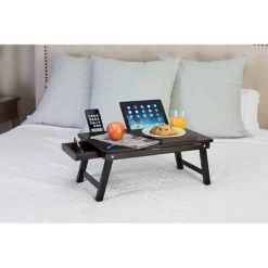 Sofia + Sam Multi-tasking Laptop Bed Tray - Left Handed - Walnut -Online Furniture Store GUEST 11584f82 a480 4e1f 8631 3965298bad03