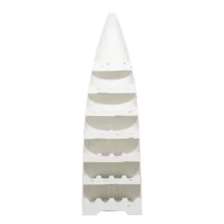Coastal Wood Standing Wine Rack White - Olivia & May -Online Furniture Store GUEST 127fbc51 b5e6 4376 930b 8c409c38a80b