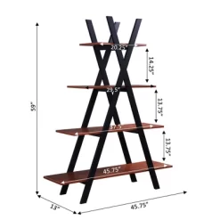 59" Oxford A Frame Bookshelf - Breighton Home -Online Furniture Store GUEST 14a86538 3a6d 4222 8e8f 0c8696158765