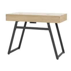 Rockdale Modern Office Writing Laptop Desk Honey Maple - Calico Designs