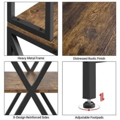 Yaheetech 5-Tier Kitchen Baker's Rack Utility Storage Shelf With 5 Shelves & Adjustable Feet -Online Furniture Store GUEST 15e0ec0d de1c 4fcc b8c5 ce226cfe39bc