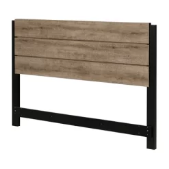 Munich Headboard Weathered Oak/Matte Black - South Shore -Online Furniture Store GUEST 16189915 27c4 4a55 834f 37827dd20dbe