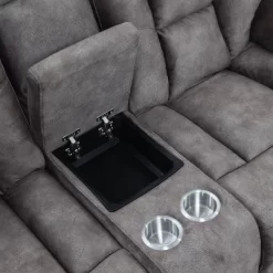 Bogata Upholstered Console Loveseat Mushroom - Steve Silver Co. -Online Furniture Store GUEST 1772d565 d6e0 4550 a5a4 8ecee7614d90