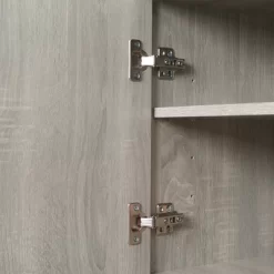 HOMCOM 72" Kitchen Buffet With Hutch, Freestanding Pantry Cupboard With Utility Drawer, 2 Door Cabinets And Countertop, Grey Wood Grain -Online Furniture Store GUEST 1805ae92 5e0b 4a22 89ef 02ef16d93602