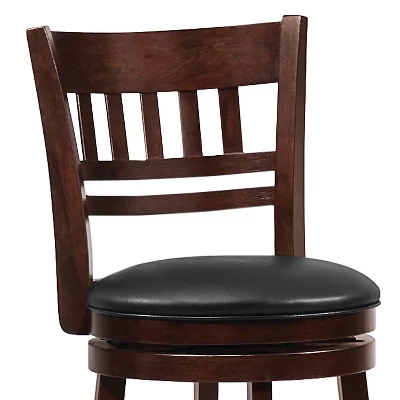 Wolcott Swivel 24" Counter Height Barstool - Charcoal Heather - Inspire Q 1 Wolcott Swivel 24" Counter Height Barstool - Charcoal Heather - Inspire Q