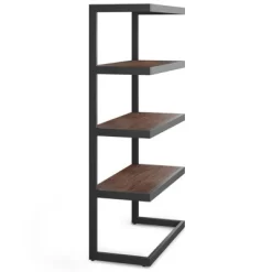66" Cecilia Bookcase Distressed Charcoal Brown - WyndenHall -Online Furniture Store GUEST 186c8828 f676 4c08 83a5 3dc373e80ed0