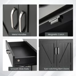 Costway Kitchen Island Cart Rolling Utility Trolley Stainless Steel Top Wine Rack 18 Costway Kitchen Island Cart Rolling Utility Trolley Stainless Steel Top Wine Rack -Online Furniture Store GUEST 1890fbeb be26 4e7c 9c50 3697e6fa73fb