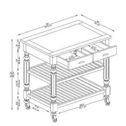 Barker Kitchen Cart And Islands - Linon 26 Barker Kitchen Cart And Islands - Linon -Online Furniture Store GUEST 1927b8e2 0159 408e b22b afe315e4a84c