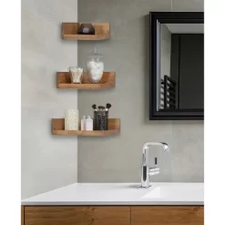 3pc Levie Corner Shelf Set - Kate & Laurel All Things Decor -Online Furniture Store GUEST 1b823689 c9f0 487c be0d 63e7e297acbe