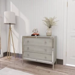 Glam Painted Wood And Mirror Chest White - Olivia & May -Online Furniture Store GUEST 1bf80dd6 1f5c 4c82 8008 42d37960e482