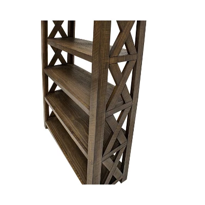 72" Jasper Open Bookcase Brown - Martin Furniture 2 72" Jasper Open Bookcase Brown - Martin Furniture - Image 2